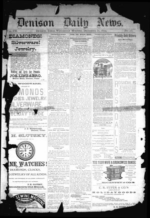 Primary view of object titled 'Denison Daily News. (Denison, Tex.), Vol. 7, No. 261, Ed. 1 Wednesday, December 31, 1879'.