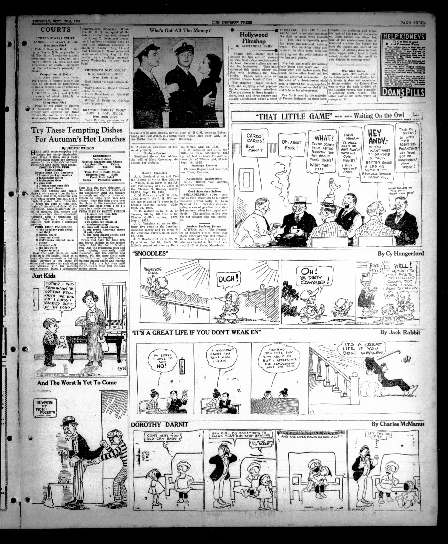 The Denison Press (Denison, Tex.), Vol. 5, No. 68, Ed. 1 Thursday, September 22, 1938
                                                
                                                    [Sequence #]: 3 of 4
                                                