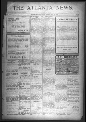Primary view of object titled 'The Atlanta News. (Atlanta, Tex.), Vol. 8, No. 50, Ed. 1 Thursday, July 30, 1908'.