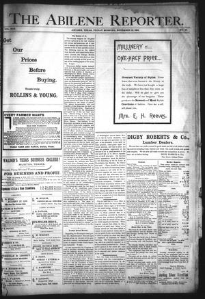 Primary view of object titled 'The Abilene Reporter. (Abilene, Tex.), Vol. 13, No. 46, Ed. 1 Friday, November 16, 1894'.