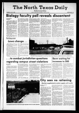 Primary view of object titled 'The North Texas Daily (Denton, Tex.), Vol. 63, No. 119, Ed. 1 Thursday, July 31, 1980'.