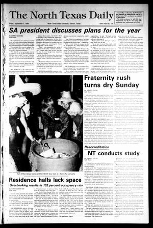Primary view of The North Texas Daily (Denton, Tex.), Vol. 67, No. 125, Ed. 1 Friday, September 7, 1984