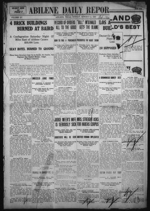 Primary view of object titled 'Abilene Daily Reporter (Abilene, Tex.), Vol. 15, Ed. 1 Sunday, October 2, 1910'.