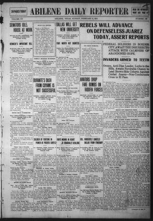 Primary view of Abilene Daily Reporter (Abilene, Tex.), Vol. 15, No. 129, Ed. 1 Sunday, February 5, 1911
