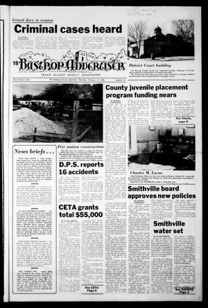 Primary view of object titled 'Bastrop Advertiser (Bastrop, Tex.), Vol. [124], No. 76, Ed. 1 Thursday, February 23, 1978'.
