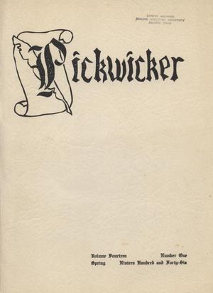 Primary view of object titled 'The Pickwicker, Volume 14, Number 1, Spring 1946'.