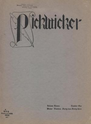 Primary view of object titled 'The Pickwicker, Volume 11, Number 1, Winter 1942-1943'.