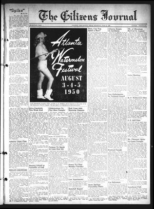 Primary view of object titled 'The Citizens Journal (Atlanta, Tex.), Vol. 70, No. 26, Ed. 1 Thursday, June 29, 1950'.