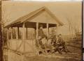 Primary view of Railroad Survey Crew Members in Gazebo, c. 1902