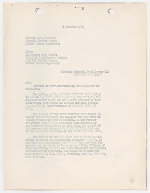 Primary view of object titled '[Criminal Intelligence Report concerning investigations of Jack Ruby]'.