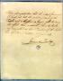 Primary view of [Letter from Zavala to Prest/Cabinet] June 3rd 1836