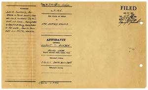 Primary view of object titled '[Affidavit General by Robert E. McKinney #1]'.