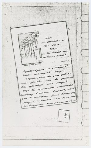 Primary view of object titled '[Photocopy of Item Belonging to Lee Harvey Oswald]'.