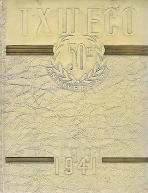 Primary view of object titled 'TXWECO, Yearbook of Texas Wesleyan College, 1941'.