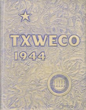Primary view of object titled 'TXWECO, Yearbook of Texas Wesleyan College, 1944'.