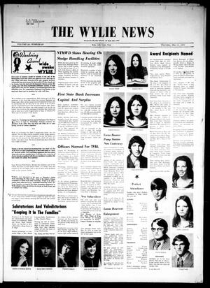 Primary view of object titled 'The Wylie News (Wylie, Tex.), Vol. 25, No. 49, Ed. 1 Thursday, May 31, 1973'.