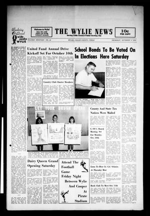 Primary view of object titled 'The Wylie News (Wylie, Tex.), Vol. 19, No. 20, Ed. 1 Thursday, October 6, 1966'.