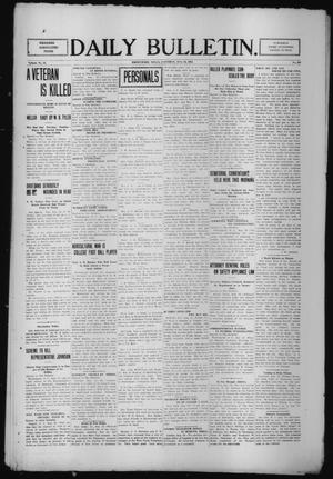 Primary view of object titled 'Daily Bulletin. (Brownwood, Tex.), Vol. 12, No. 262, Ed. 1 Saturday, August 24, 1912'.