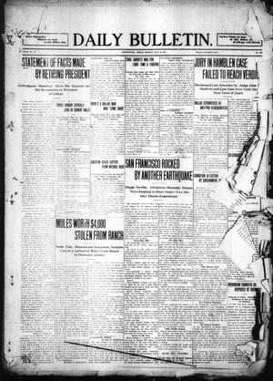 Primary view of object titled 'Daily Bulletin. (Brownwood, Tex.), Vol. 11, No. 220, Ed. 1 Monday, July 3, 1911'.