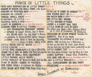 Primary view of object titled 'Power of Little Things'.