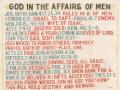 Primary view of God in the Affairs of Men