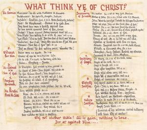Primary view of object titled 'What Think Ye of Christ?'.