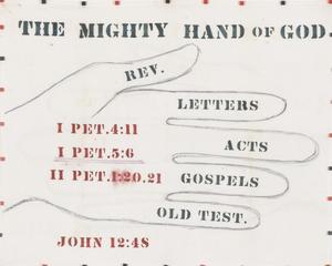Primary view of object titled 'The Mighty Hand of God'.