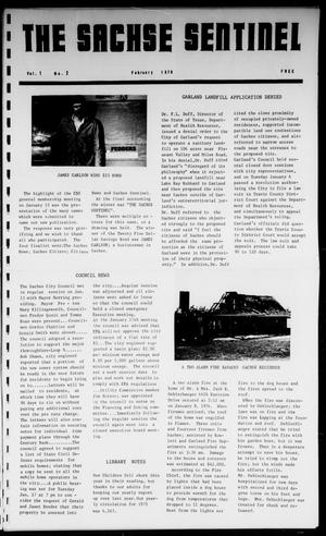 Primary view of object titled 'The Sachse Sentinel (Sachse, Tex.), Vol. 1, No. 2, Ed. 1 Sunday, February 1, 1976'.