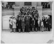 Photograph: [Men and Women on the Steps of the First Christian Church in Port Art…