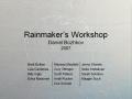 Book: ["Rainmaker's Workshop" by Daniel Bozhkov, 2007]