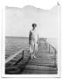 Photograph: [Photograph of Neely Scrivner on a Pier]
