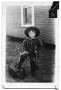 Primary view of Postcard of a young Kenneth Scrivner in a cowboy outfit