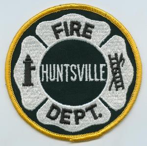 Primary view of object titled '[Huntsville, Texas Fire Department Patch]'.