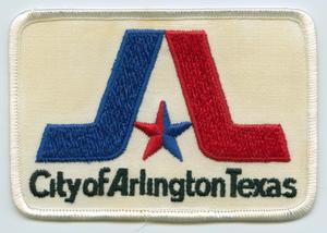 Primary view of object titled '[Arlington, Texas Fire Department Patch]'.