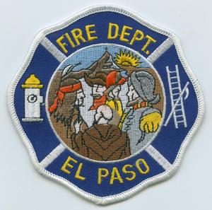 Primary view of object titled '[El Paso, Texas Fire Department Patch]'.