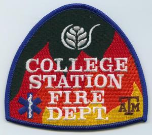 Primary view of object titled '[College Station, Texas Fire Department Patch]'.