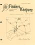 Thumbnail image of item number 1 in: 'Finders Keepers, Volume 3, Number 2, May 1986'.