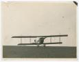 Photograph: [Locklear's plane taking off]