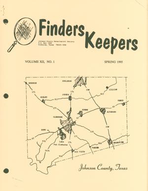 Primary view of object titled 'Finders Keepers, Volume 12, Number 1, Spring 1995'.