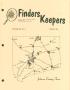 Thumbnail image of item number 1 in: 'Finders Keepers, Volume 12, Number 1, Spring 1995'.
