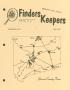 Journal/Magazine/Newsletter: Finders Keepers, Volume 9, Number 2, May 1992