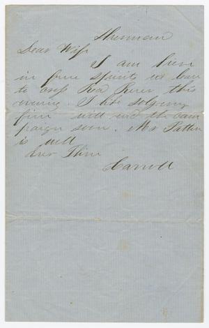 Primary view of object titled '[Letter from Joseph A. Carroll to Celia Carroll]'.