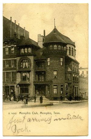 Primary view of object titled '[Memphis Club, Memphis, Tenn.]'.