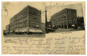 Primary view of object titled '[Baltimore Building and Lee Building in Oklahoma City]'.