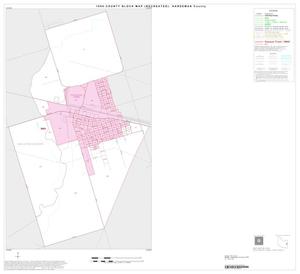 Primary view of object titled '1990 Census County Block Map (Recreated): Hardeman County, Inset B01'.