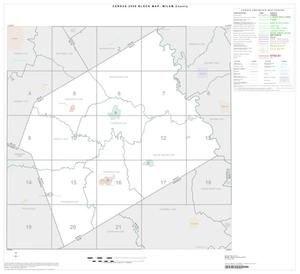 Primary view of object titled '2000 Census County Block Map: Milam County, Index'.