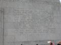 Photograph: Engraved frieze on the San Jacinto Monument, With the Battle Cry