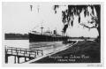 Postcard: Freighter on Sabine River, Orange, Texas