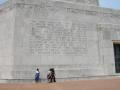 Primary view of Engraved frieze on the San Jacinto Monument, The First Shot
