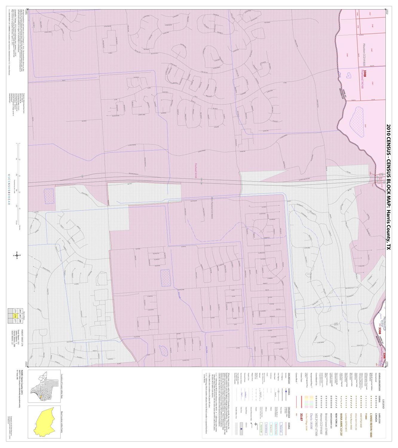 2010 Census County Block Map: Harris County, Block 276
                                                
                                                    [Sequence #]: 1 of 1
                                                